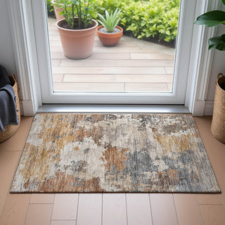Piper Looms Chantille Abstract ACN2144 Paprika Machine Washable Area Rug Scatter Lifestyle Image Feature