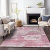 Piper Looms Chantille Abstract ACN2144 Pink Machine Washable Area Rug Lifestyle Image Feature