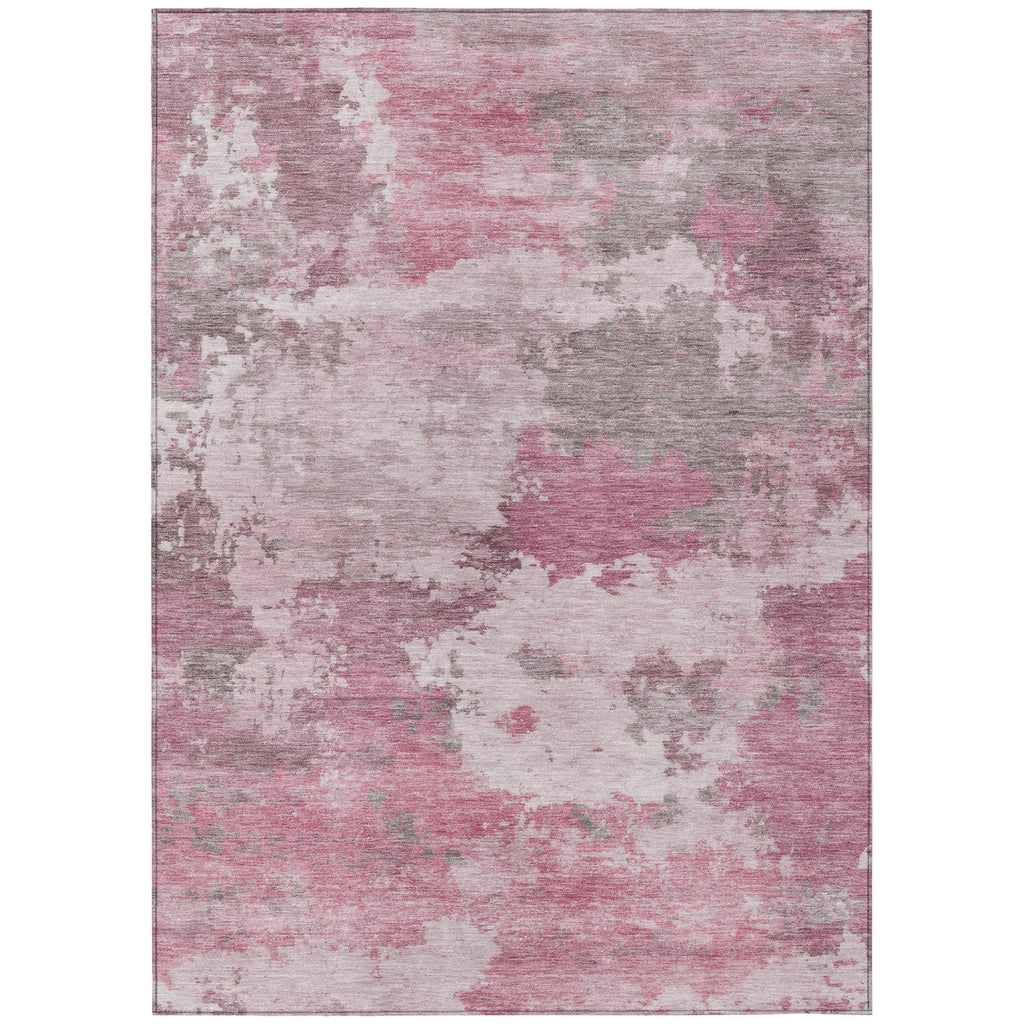 Piper Looms Chantille Abstract ACN2144 Pink Machine Washable Area Rug main image