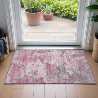 Piper Looms Chantille Abstract ACN2144 Pink Machine Washable Area Rug Scatter Lifestyle Image Feature