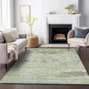 Piper Looms Chantille Abstract ACN2145 Aloe Machine Washable Area Rug Lifestyle Image Feature