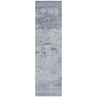 Piper Looms Chantille Abstract ACN2145 Blue Machine Washable Area Rug Runner Main Image