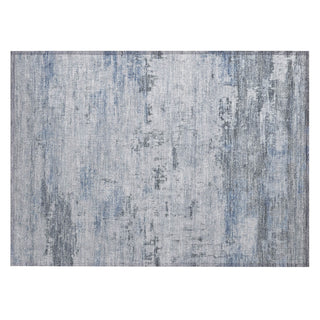 Piper Looms Chantille Abstract ACN2145 Blue Machine Washable Area Rug Scatter Main Image