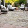Piper Looms Chantille Abstract ACN2145 Putty Machine Washable Area Rug Outdoor Lifestyle Image Feature