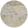 Piper Looms Chantille Abstract ACN2145 Putty Machine Washable Area Rug Round Main Image