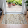 Piper Looms Chantille Abstract ACN2145 Putty Machine Washable Area Rug Scatter Lifestyle Image Feature