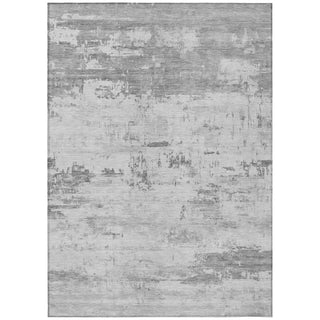 Piper Looms Chantille Abstract ACN2145 Silver Machine Washable Area Rug main image