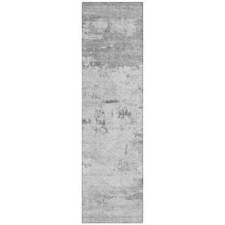 Piper Looms Chantille Abstract ACN2145 Silver Machine Washable Area Rug Runner Main Image