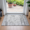 Piper Looms Chantille Abstract ACN2145 Silver Machine Washable Area Rug Scatter Lifestyle Image Feature