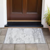 Piper Looms Chantille Abstract ACN2145 Silver Machine Washable Area Rug Scatter Outdoor Lifestyle Image Feature