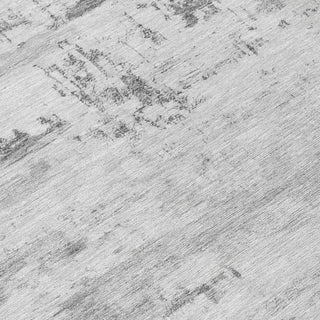 Piper Looms Chantille Abstract ACN2145 Silver Machine Washable Area Rug Swatch Image