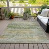 Piper Looms Chantille Abstract ACN2146 Aloe Machine Washable Area Rug Outdoor Lifestyle Image Feature