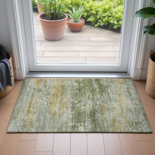 Piper Looms Chantille Abstract ACN2146 Aloe Machine Washable Area Rug Scatter Lifestyle Image Feature