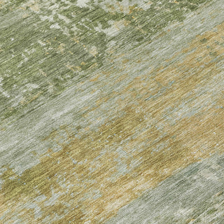 Piper Looms Chantille Abstract ACN2146 Aloe Machine Washable Area Rug Swatch Image
