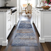 Piper Looms Chantille Abstract ACN2146 Blue Machine Washable Area Rug Runner Lifestyle Image Feature