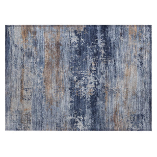 Piper Looms Chantille Abstract ACN2146 Blue Machine Washable Area Rug Scatter Main Image