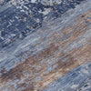 Piper Looms Chantille Abstract ACN2146 Blue Machine Washable Area Rug Swatch Image