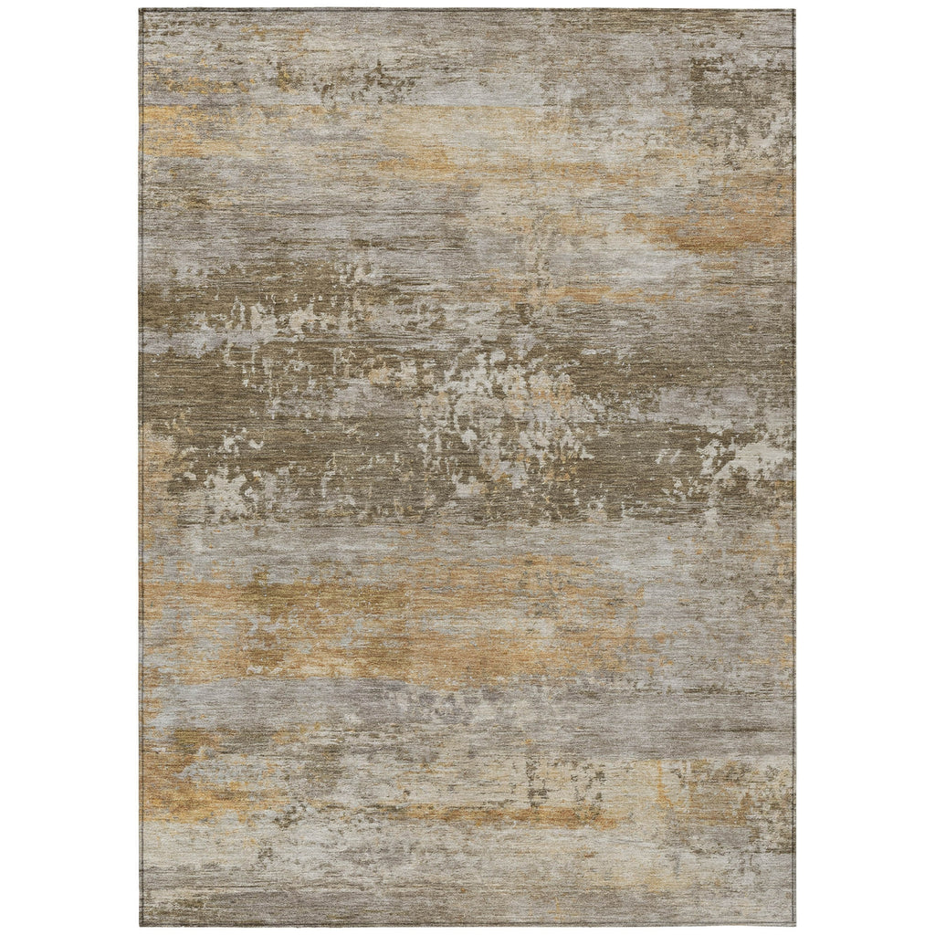 Piper Looms Chantille Abstract ACN2146 Brown Machine Washable Area Rug main image