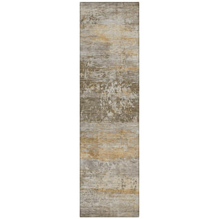 Piper Looms Chantille Abstract ACN2146 Brown Machine Washable Area Rug Runner Main Image