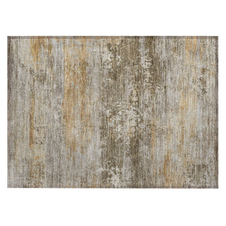 Piper Looms Chantille Abstract ACN2146 Brown Machine Washable Area Rug Scatter Main Image