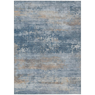 Piper Looms Chantille Abstract ACN2146 Denim Machine Washable Area Rug main image
