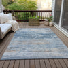Piper Looms Chantille Abstract ACN2146 Denim Machine Washable Area Rug Outdoor Lifestyle Image Feature