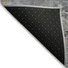 Piper Looms Chantille Abstract ACN2146 Gray Machine Washable Area Rug Backing Image