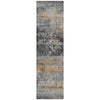 Piper Looms Chantille Abstract ACN2146 Gray Machine Washable Area Rug Runner Main Image