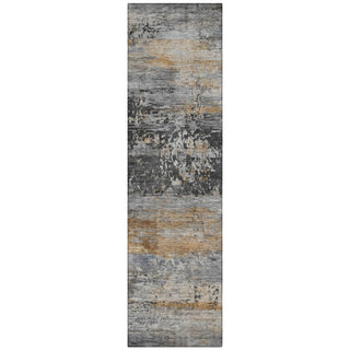Piper Looms Chantille Abstract ACN2146 Gray Machine Washable Area Rug Runner Main Image
