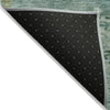 Piper Looms Chantille Abstract ACN2146 Green Machine Washable Area Rug Backing Image