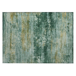 Piper Looms Chantille Abstract ACN2146 Green Machine Washable Area Rug Scatter Main Image