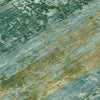 Piper Looms Chantille Abstract ACN2146 Green Machine Washable Area Rug Swatch Image