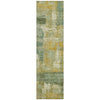 Piper Looms Chantille Abstract ACN2147 Green Machine Washable Area Rug Runner Main Image