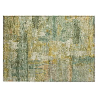 Piper Looms Chantille Abstract ACN2147 Green Machine Washable Area Rug Scatter Main Image