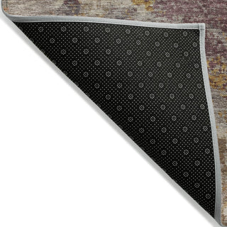 Piper Looms Chantille Abstract ACN2147 Rust Machine Washable Area Rug Backing Image