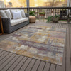 Piper Looms Chantille Abstract ACN2147 Rust Machine Washable Area Rug Outdoor Lifestyle Image Feature