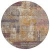 Piper Looms Chantille Abstract ACN2147 Rust Machine Washable Area Rug Round Main Image