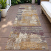 Piper Looms Chantille Abstract ACN2147 Rust Machine Washable Area Rug Runner Outdoor Lifestyle Image Feature