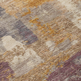 Piper Looms Chantille Abstract ACN2147 Rust Machine Washable Area Rug Swatch Image