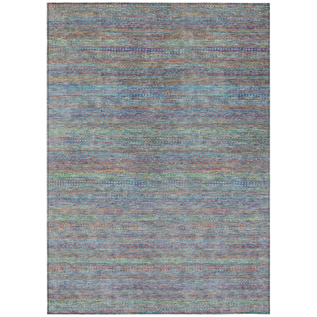 Piper Looms Chantille Stripes ACN2148 Blue Machine Washable Area Rug main image