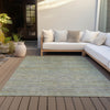 Piper Looms Chantille Stripes ACN2148 Gray Machine Washable Area Rug Outdoor Lifestyle Image Feature