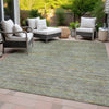 Piper Looms Chantille Stripes ACN2148 Gray Machine Washable Area Rug Outdoor Lifestyle Image Feature