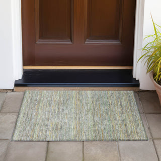 Piper Looms Chantille Stripes ACN2148 Gray Machine Washable Area Rug Scatter Outdoor Lifestyle Image Feature