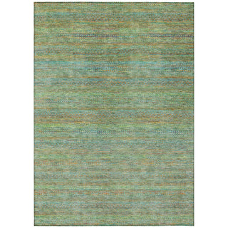 Piper Looms Chantille Stripes ACN2148 Green Machine Washable Area Rug main image
