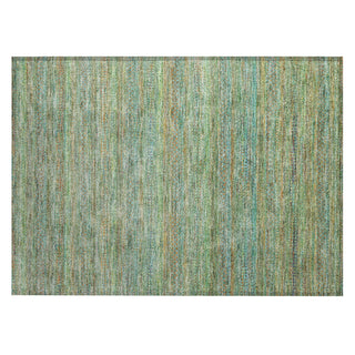 Piper Looms Chantille Stripes ACN2148 Green Machine Washable Area Rug Scatter Main Image