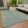 Piper Looms Chantille Stripes ACN2148 Pewter Machine Washable Area Rug Outdoor Lifestyle Image Feature