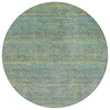 Piper Looms Chantille Stripes ACN2148 Pewter Machine Washable Area Rug Round Main Image