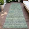 Piper Looms Chantille Stripes ACN2148 Pewter Machine Washable Area Rug Runner Outdoor Lifestyle Image Feature