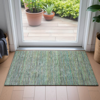 Piper Looms Chantille Stripes ACN2148 Pewter Machine Washable Area Rug Scatter Lifestyle Image Feature
