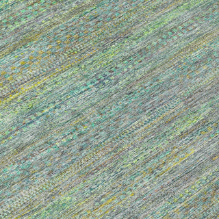 Piper Looms Chantille Stripes ACN2148 Pewter Machine Washable Area Rug Swatch Image